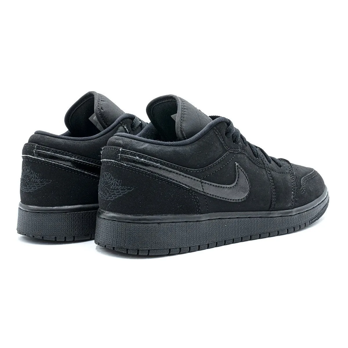 Air Jordan 1 Gs Sneakers Leather Black Colour For Kids