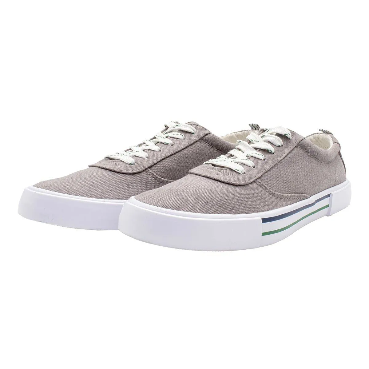 Asos Design Plimsolls Low-Top Sneakers Fabric Grey Colour For Men