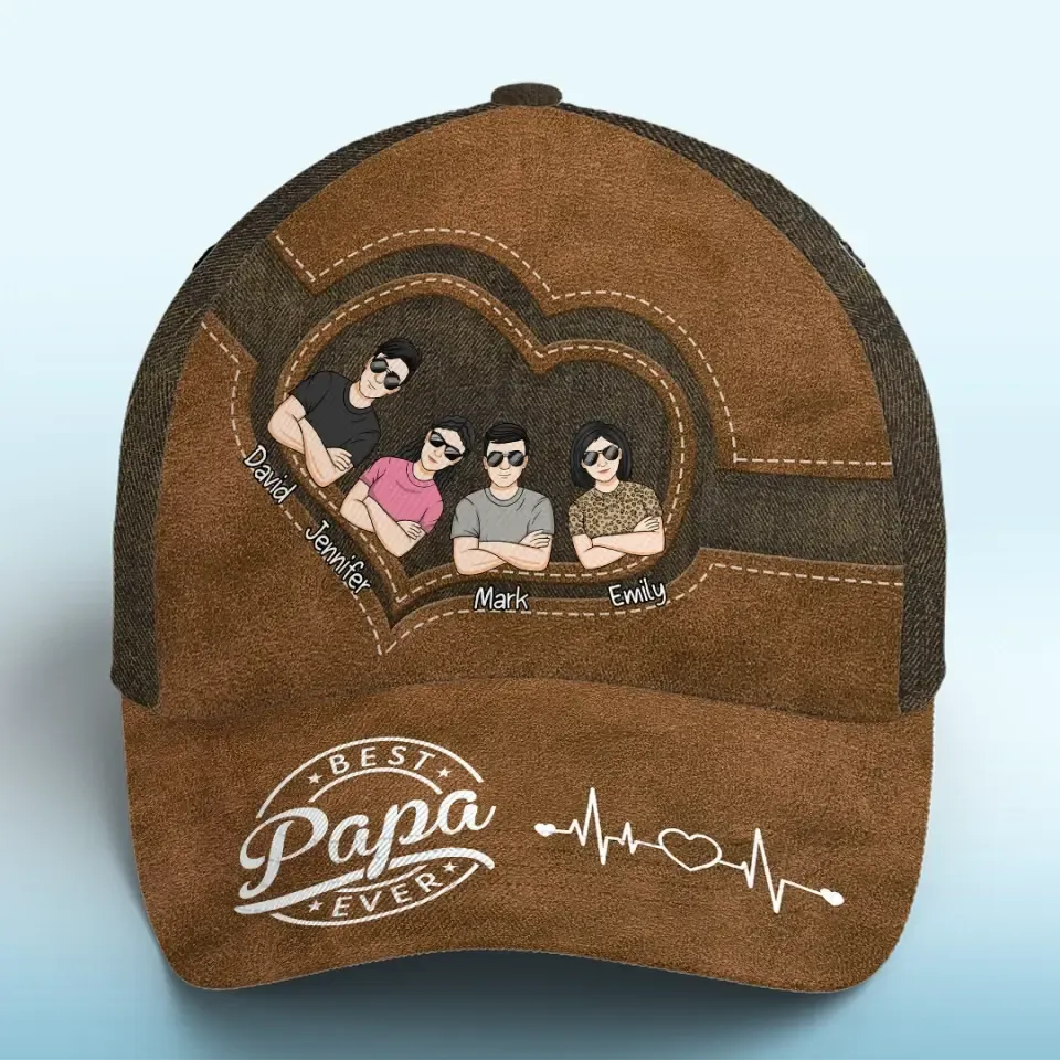 Best Dad Ever Family Personalized Custom Hat