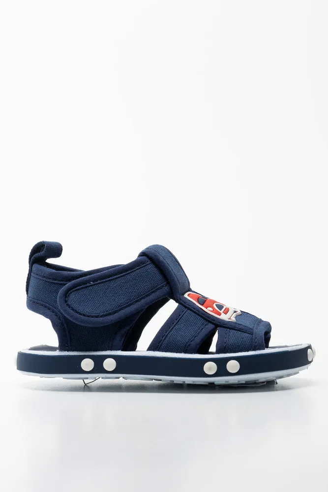 Car Sandal Navy