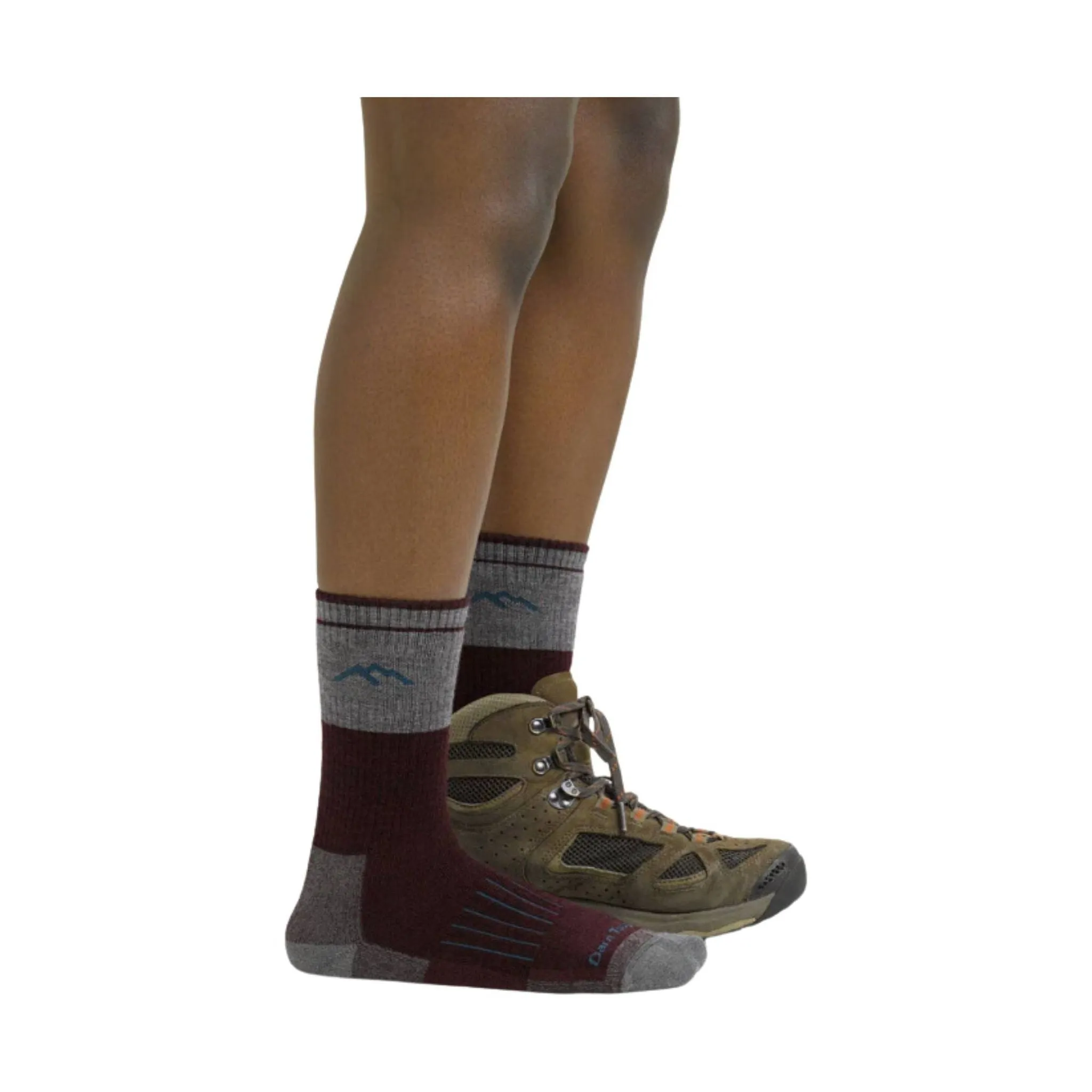 Darn Tough Vermont Women's Boot Heavyweight Hunting Sock - Burgundy