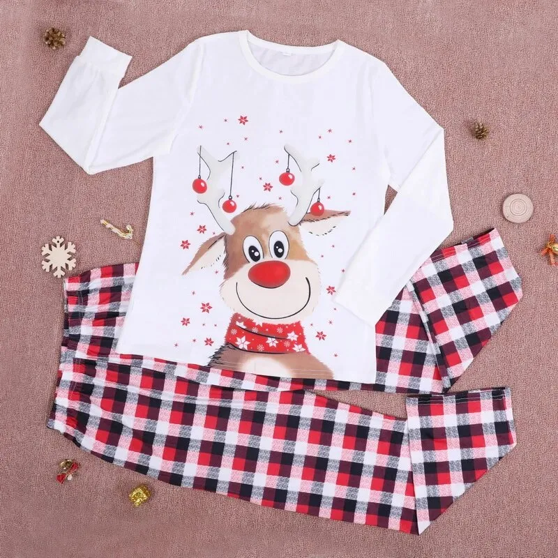 Deer Xmas Sleepwear Pajamas