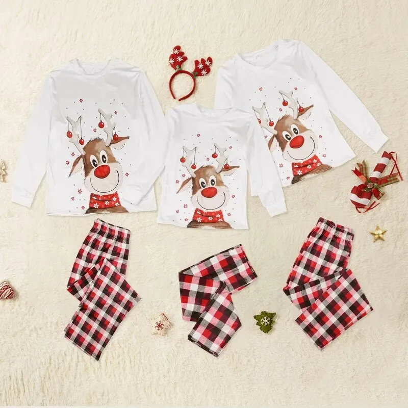 Deer Xmas Sleepwear Pajamas