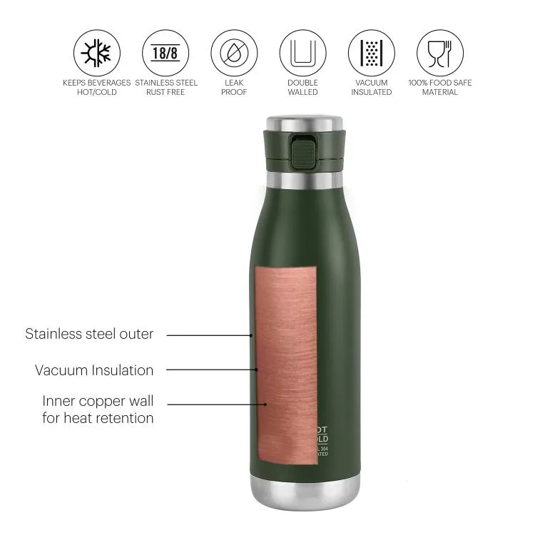 Duro Jet Flask, Vacusteel Water Bottle, 900ml