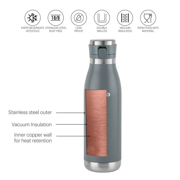 Duro Jet Flask, Vacusteel Water Bottle, 900ml