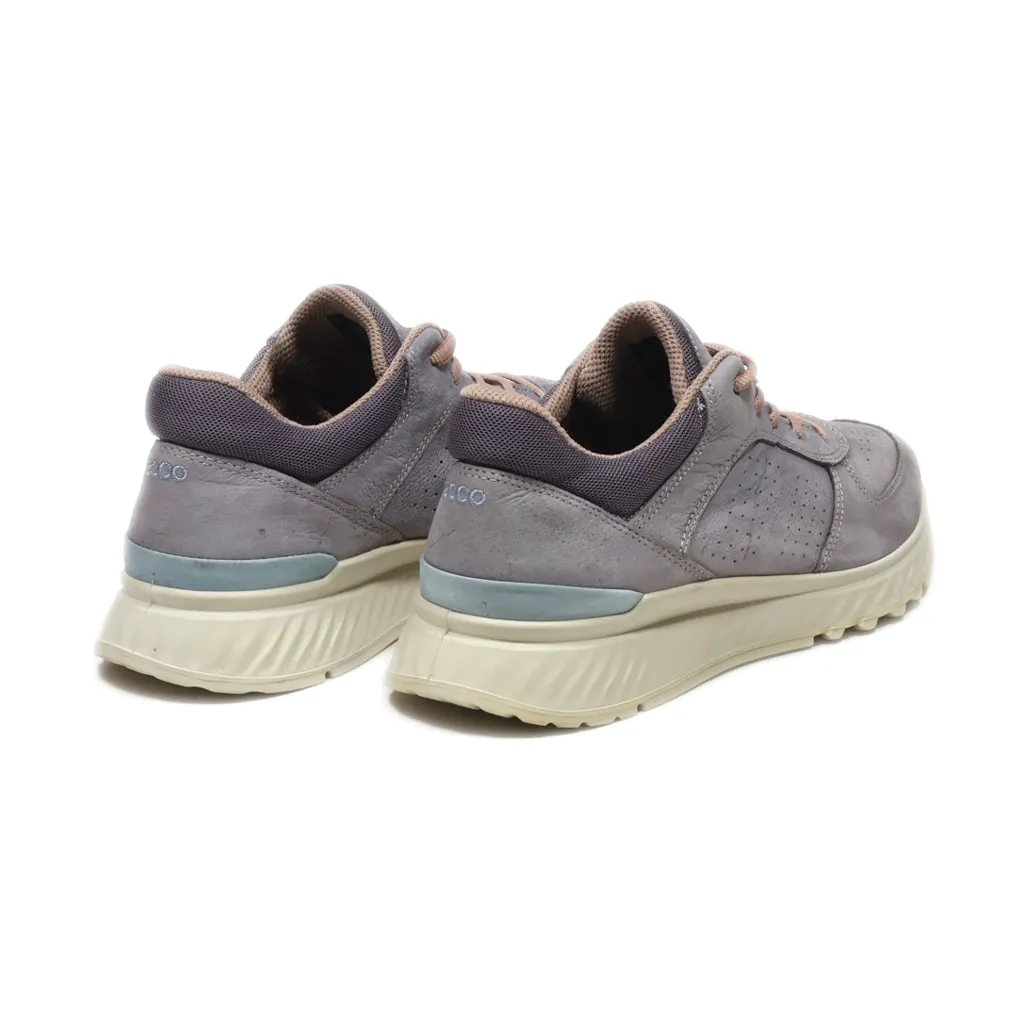 Ecco Low-Top Sneakers Leather Purple Colour For Women