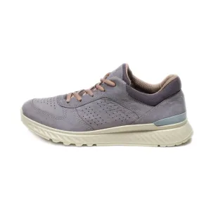 Ecco Low-Top Sneakers Leather Purple Colour For Women