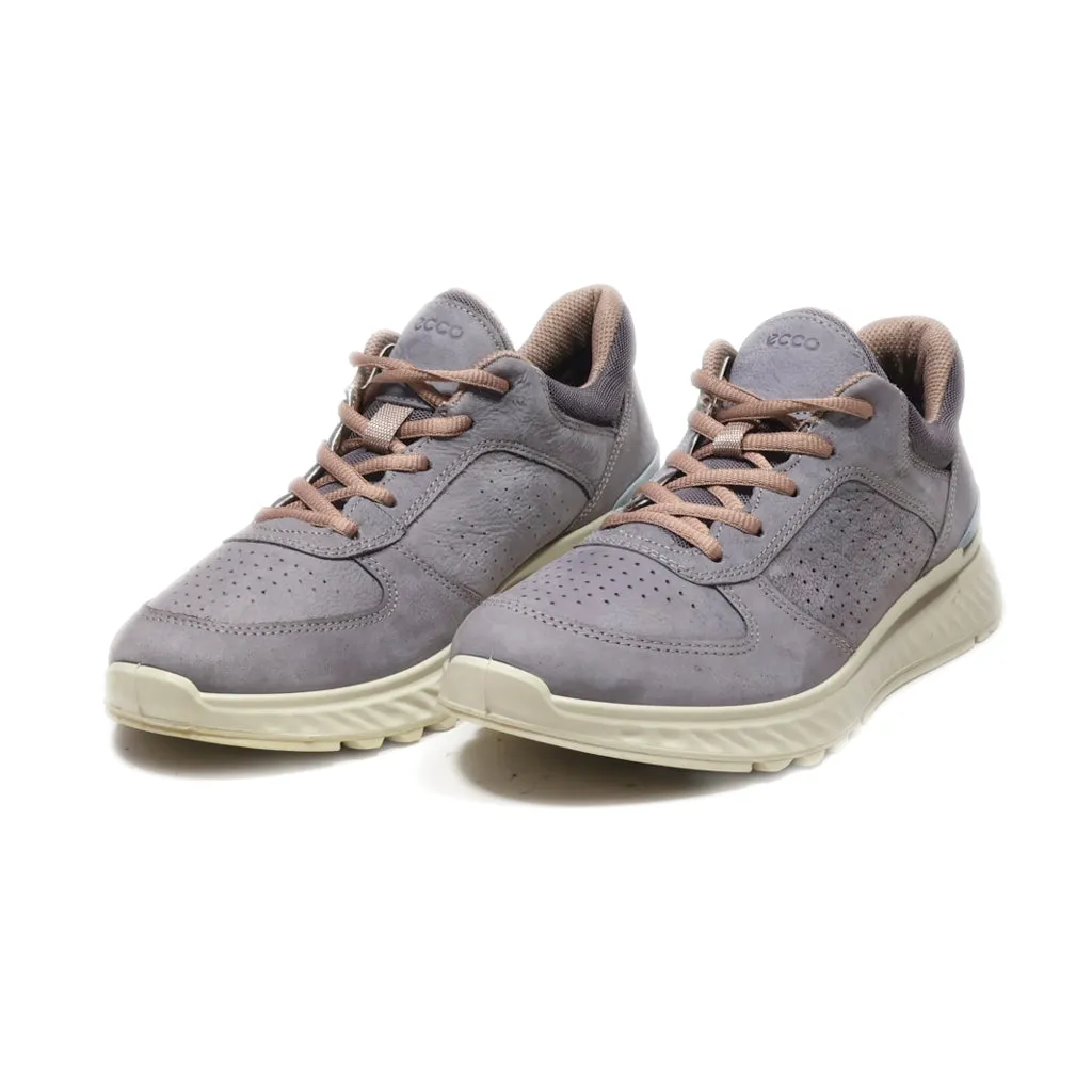 Ecco Low-Top Sneakers Leather Purple Colour For Women