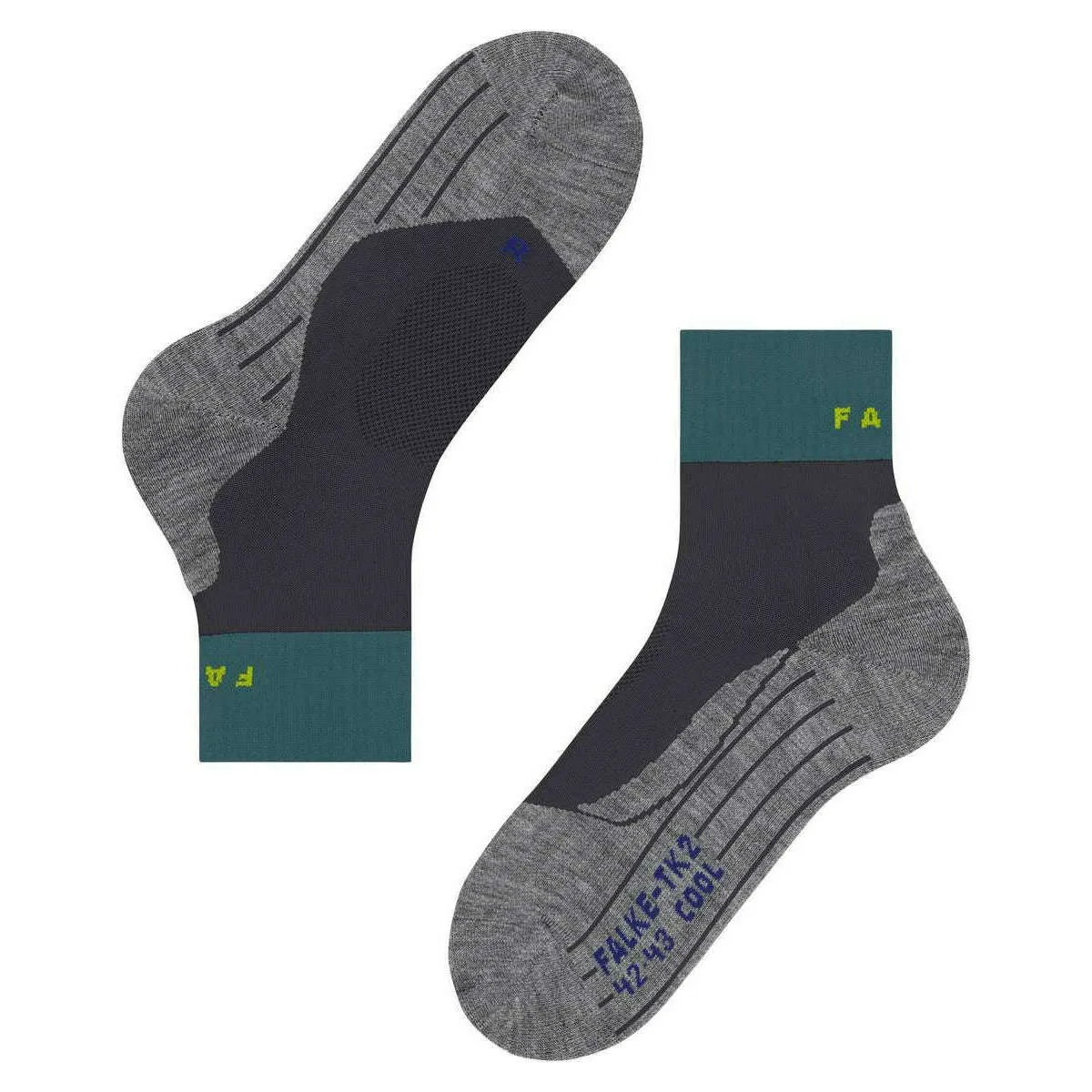 Falke TK2 Explore Trekking Cool Short Socks - Amazonia Blue