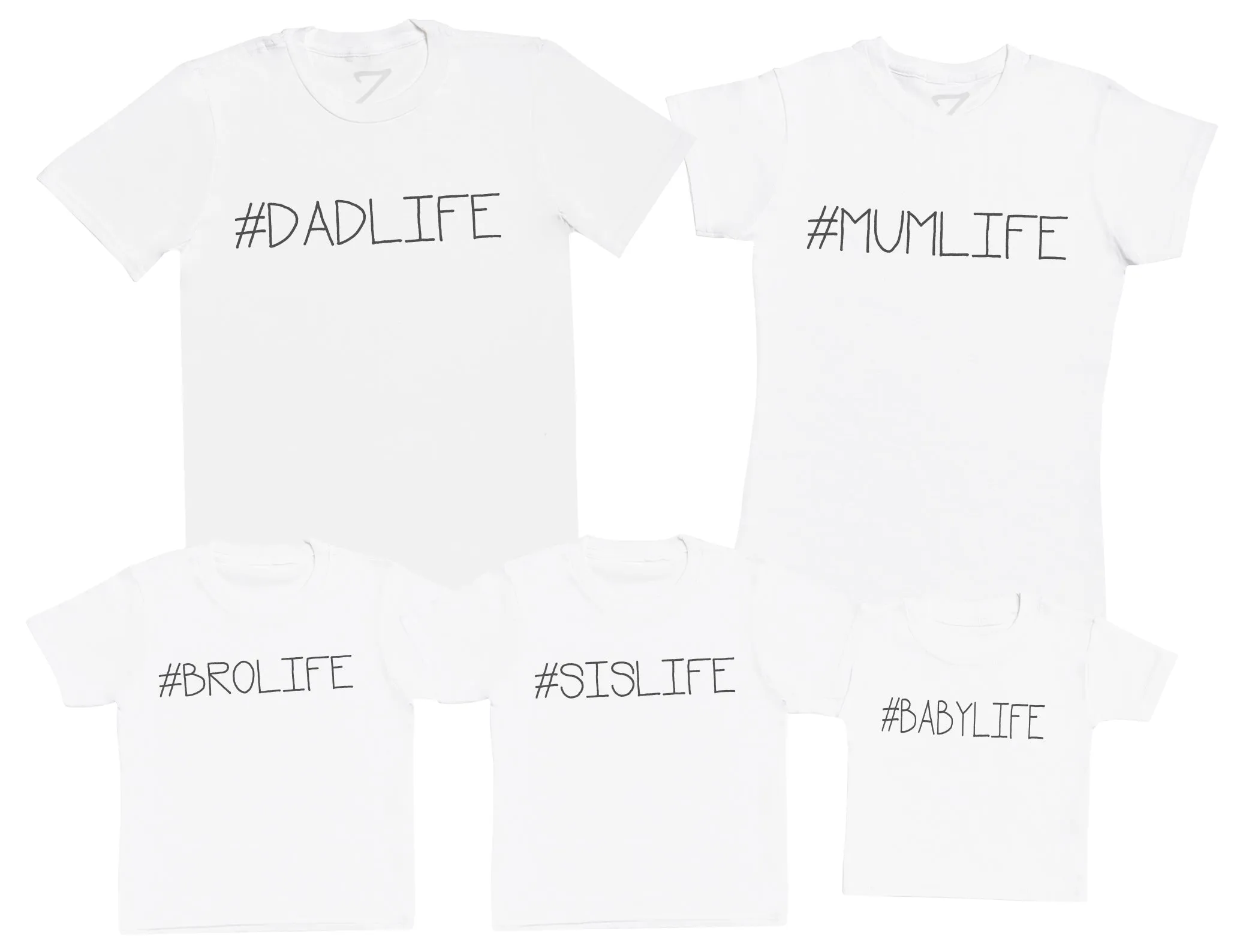 #Family Life - Whole Family Matching - Family Matching Tops - (Sold Separately)