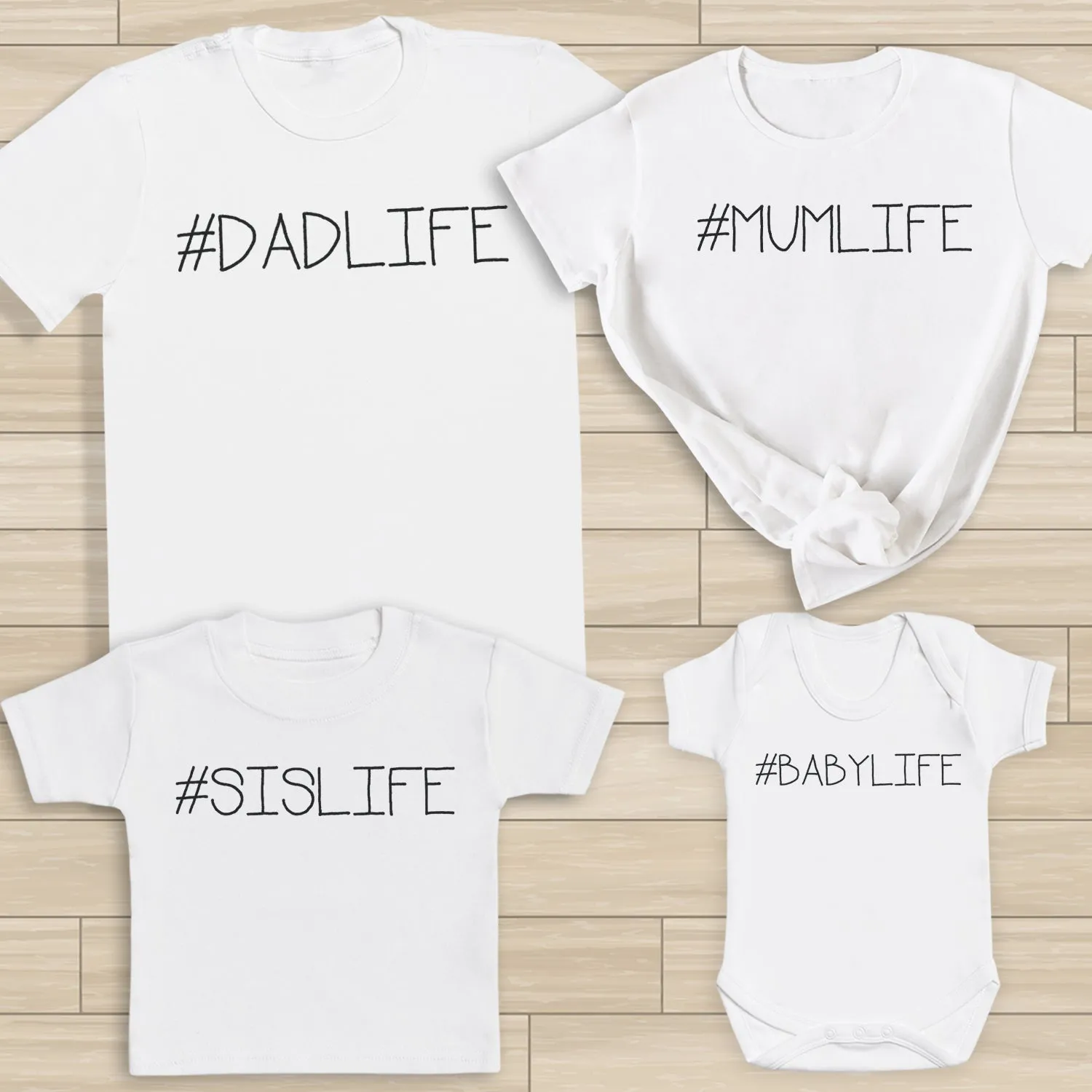 #Family Life - Whole Family Matching - Family Matching Tops - (Sold Separately)