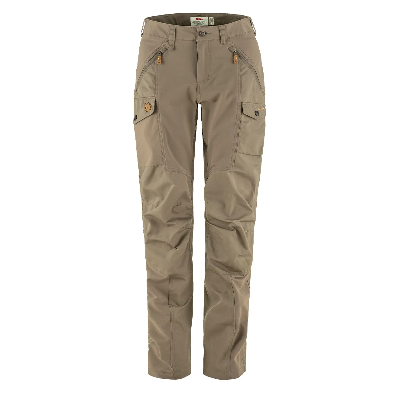 Fjallraven Womens Nikka Curved Trousers Suede Brown