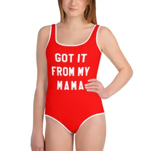 Got it from my mama Youth Swimsuit