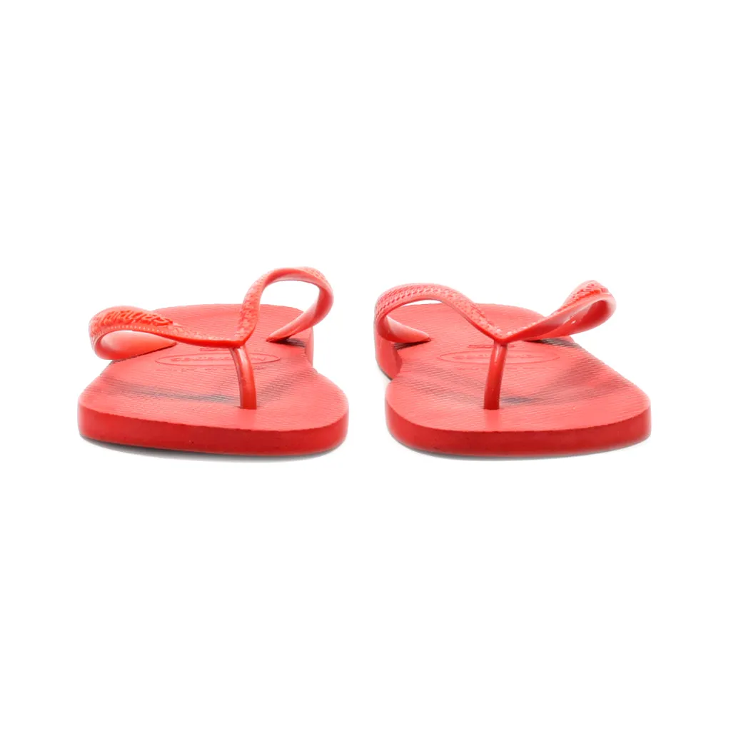 Havaianas Slippers Rubber Red Colour For Women