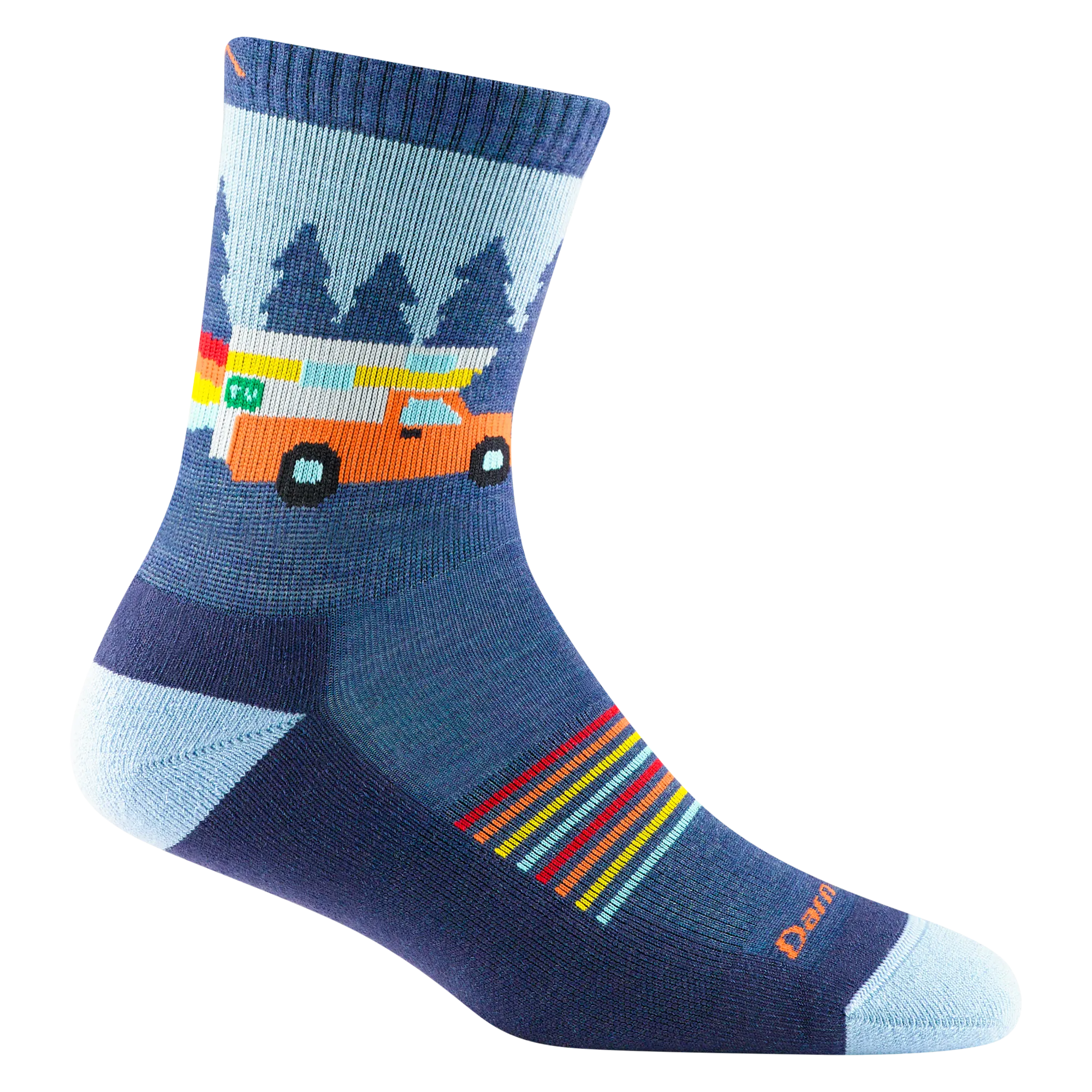 Kids Micro Crew Lightweight Hiking Sock 2-Pack