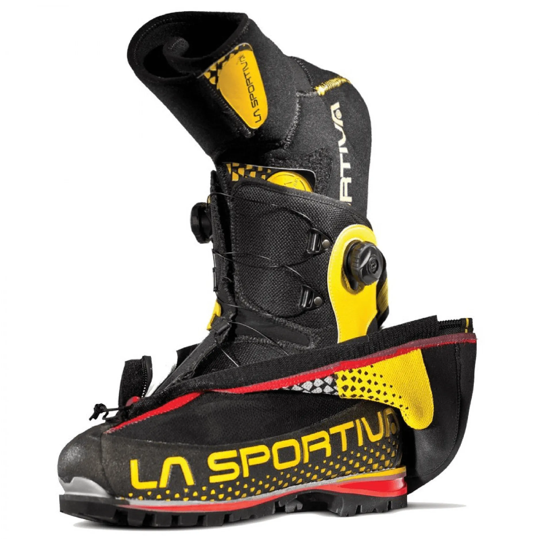 La Sportiva G2 SM Mountaineering Boot - Black/Yellow