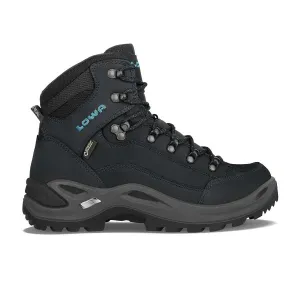 Lowa Renegade GTX MID Womens Hiking Boot - Asphalt/Turquoise