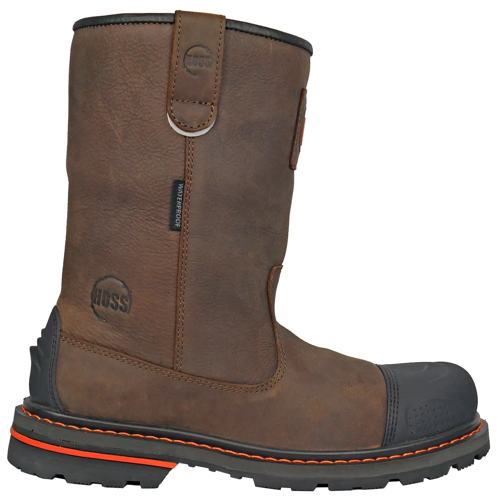 Men's Hoss Cartwright II Brown, EH, SR, WP, Pull On Wellington Soft Toe Boot