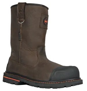 Men's Hoss Cartwright II Brown, EH, SR, WP, Pull On Wellington Soft Toe Boot