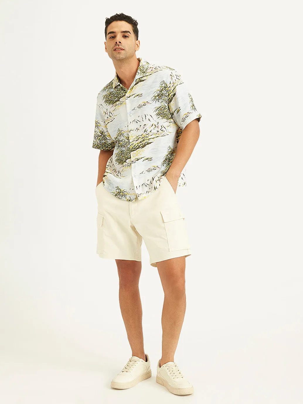 Men's Printed Relaxed Fit Camp Shirt