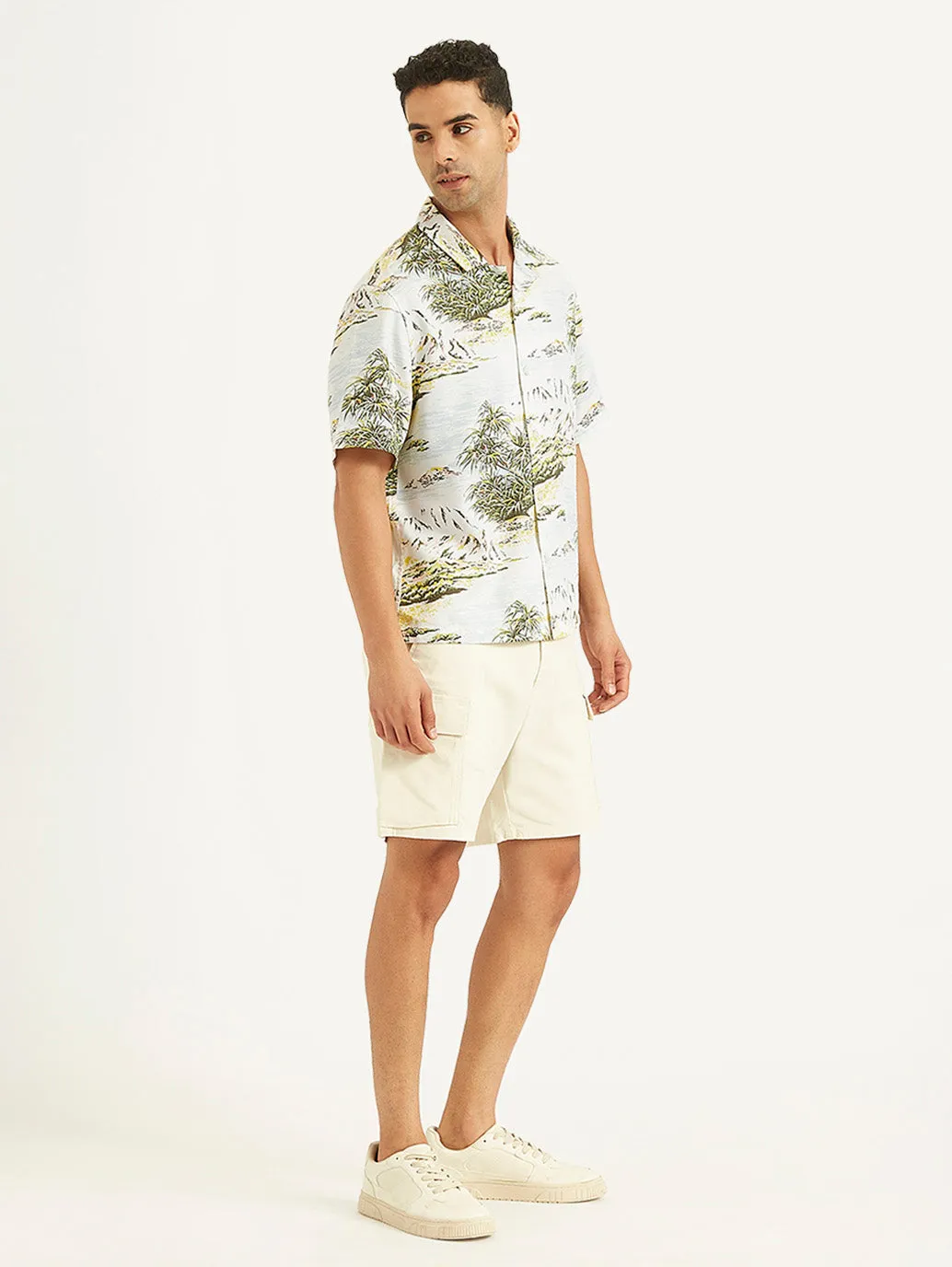 Men's Printed Relaxed Fit Camp Shirt