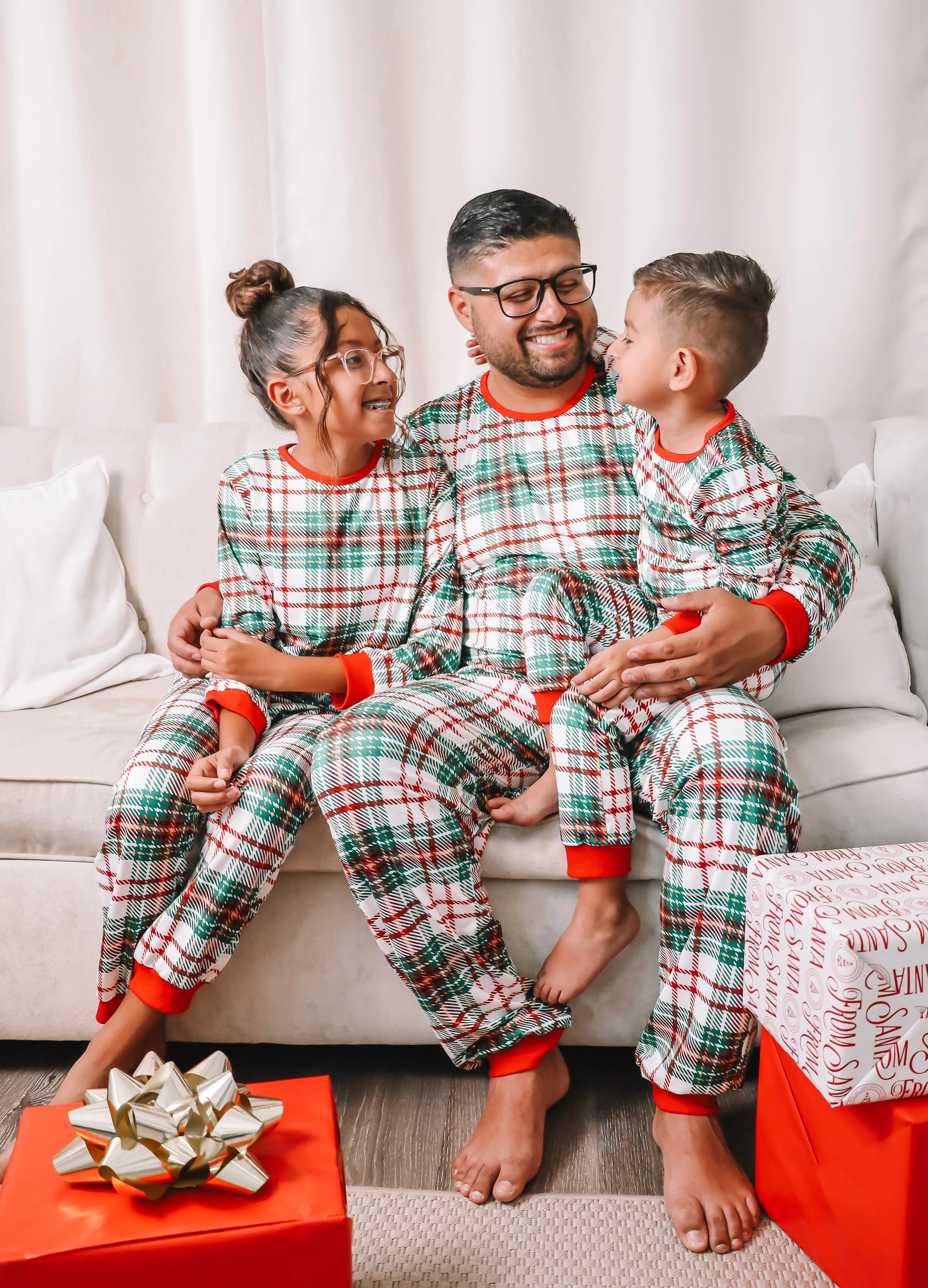 Plaid Christmas Family Matching Pajamas