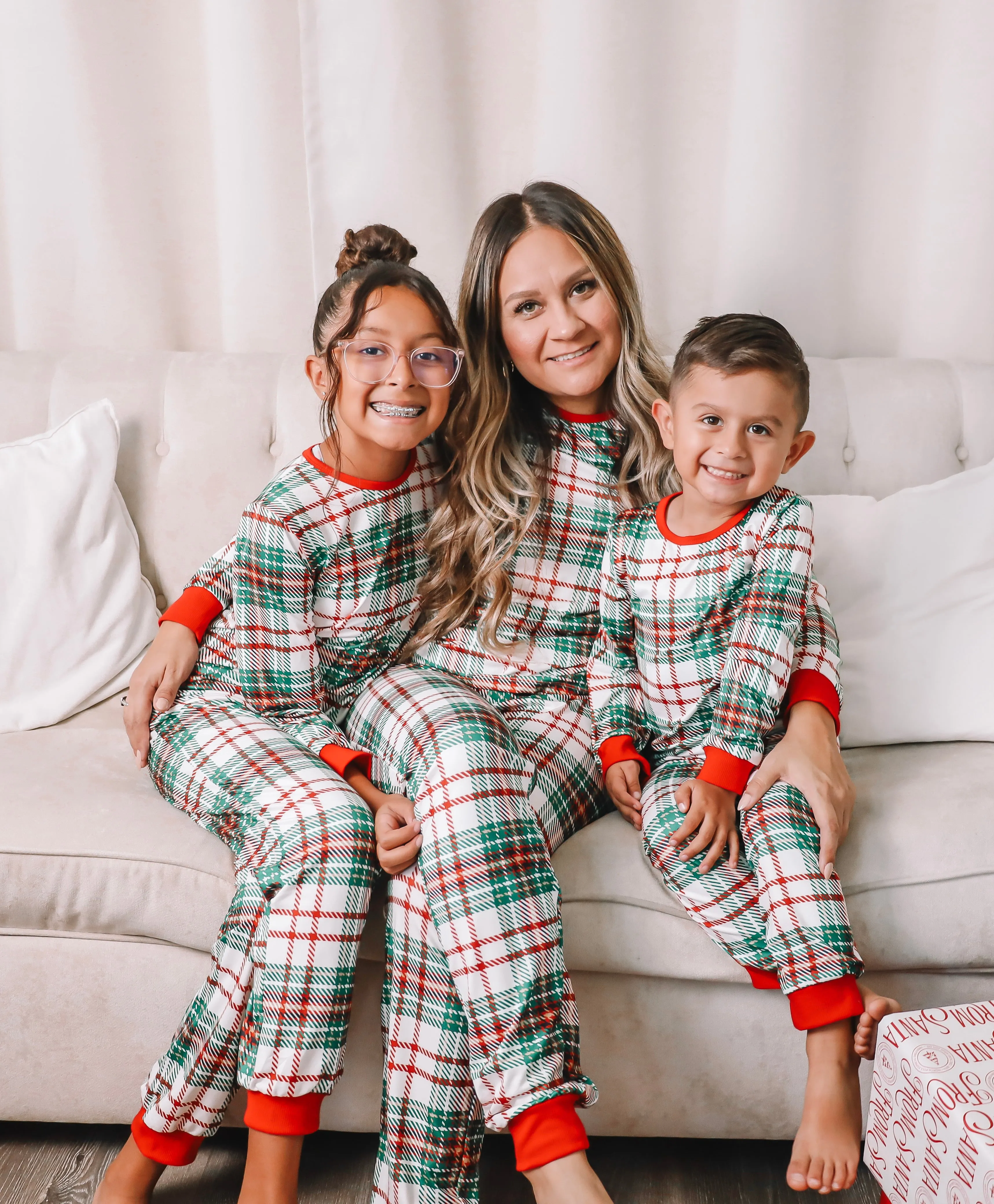 Plaid Christmas Family Matching Pajamas