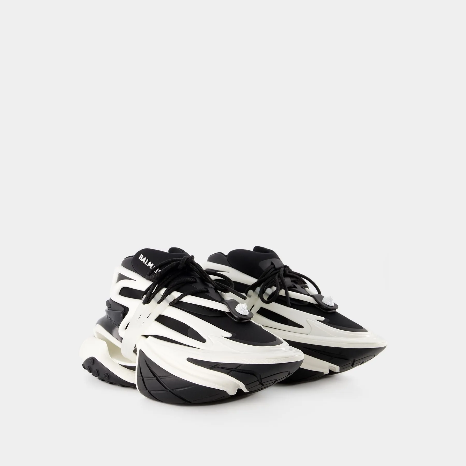 Unicorn Sneakers - Balmain - Leather - Black/ White