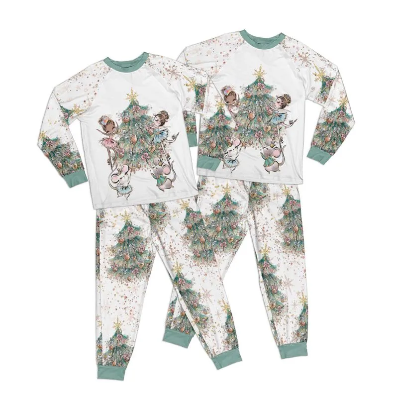 White Christmas Nutcracker Adult Pajamas Set Matching