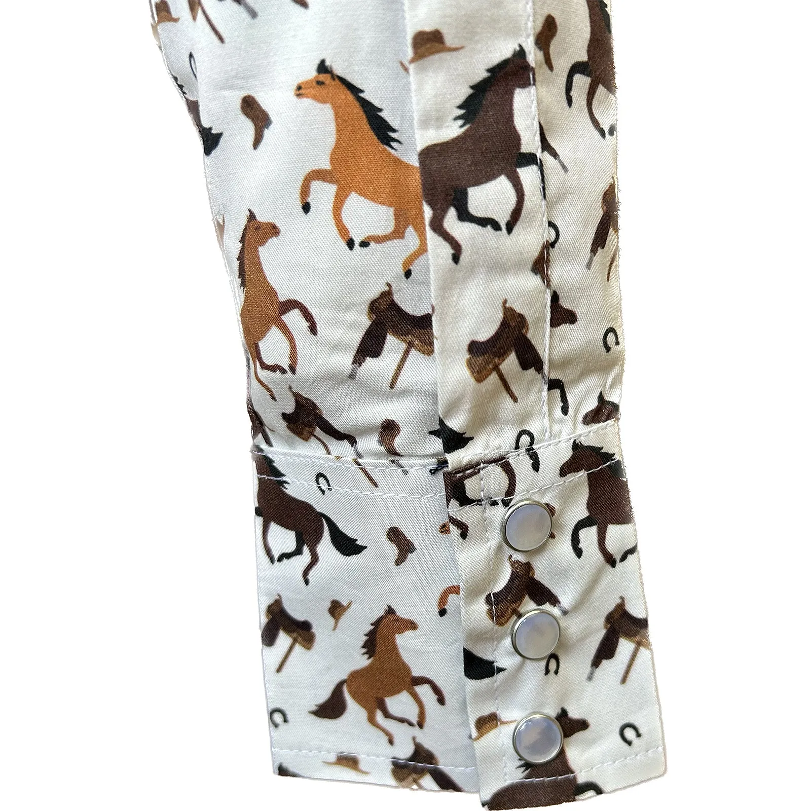 Women's Horse Print Western Shirt