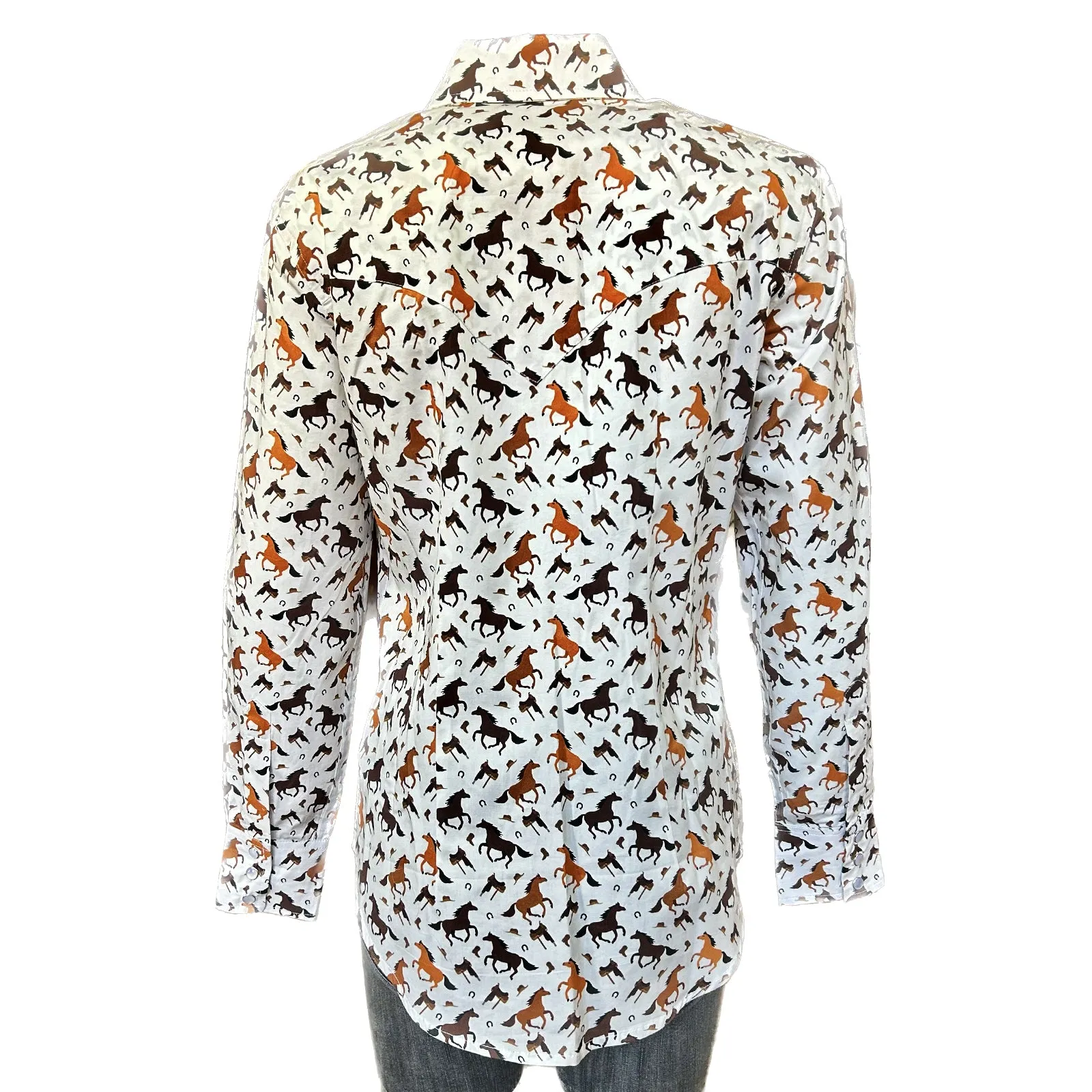 Women's Horse Print Western Shirt