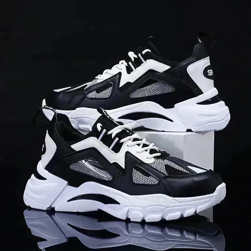 Y2K Fashion Outfit White Sneakers Men Non Slip Walking Running Shoes Sports